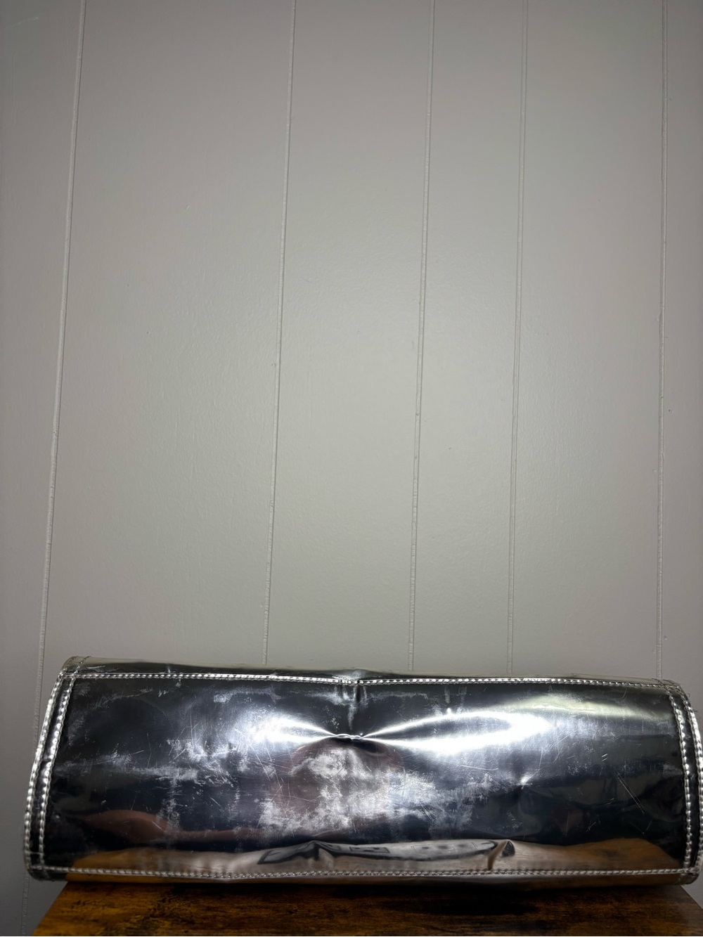 Tory Burch Flannel Felt Gray Large Logo Tote Bag
Metallic - Picture 7 of 7